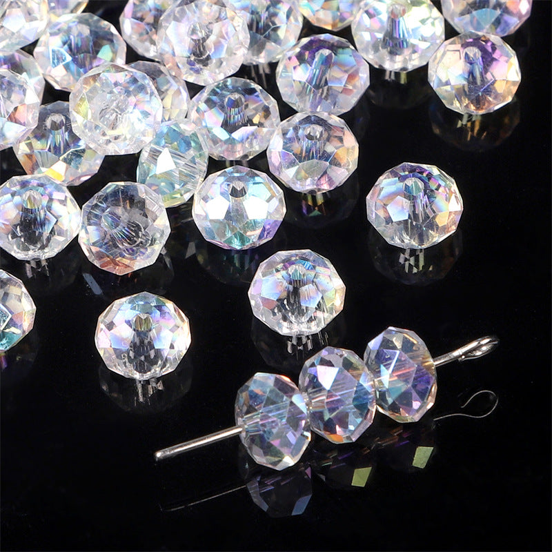 Wholesale 10PCS/Pack Faceted Crystal Glass Beads 8MM